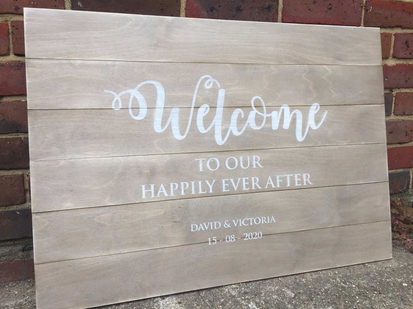 Customised Vintage style Wedding Sign