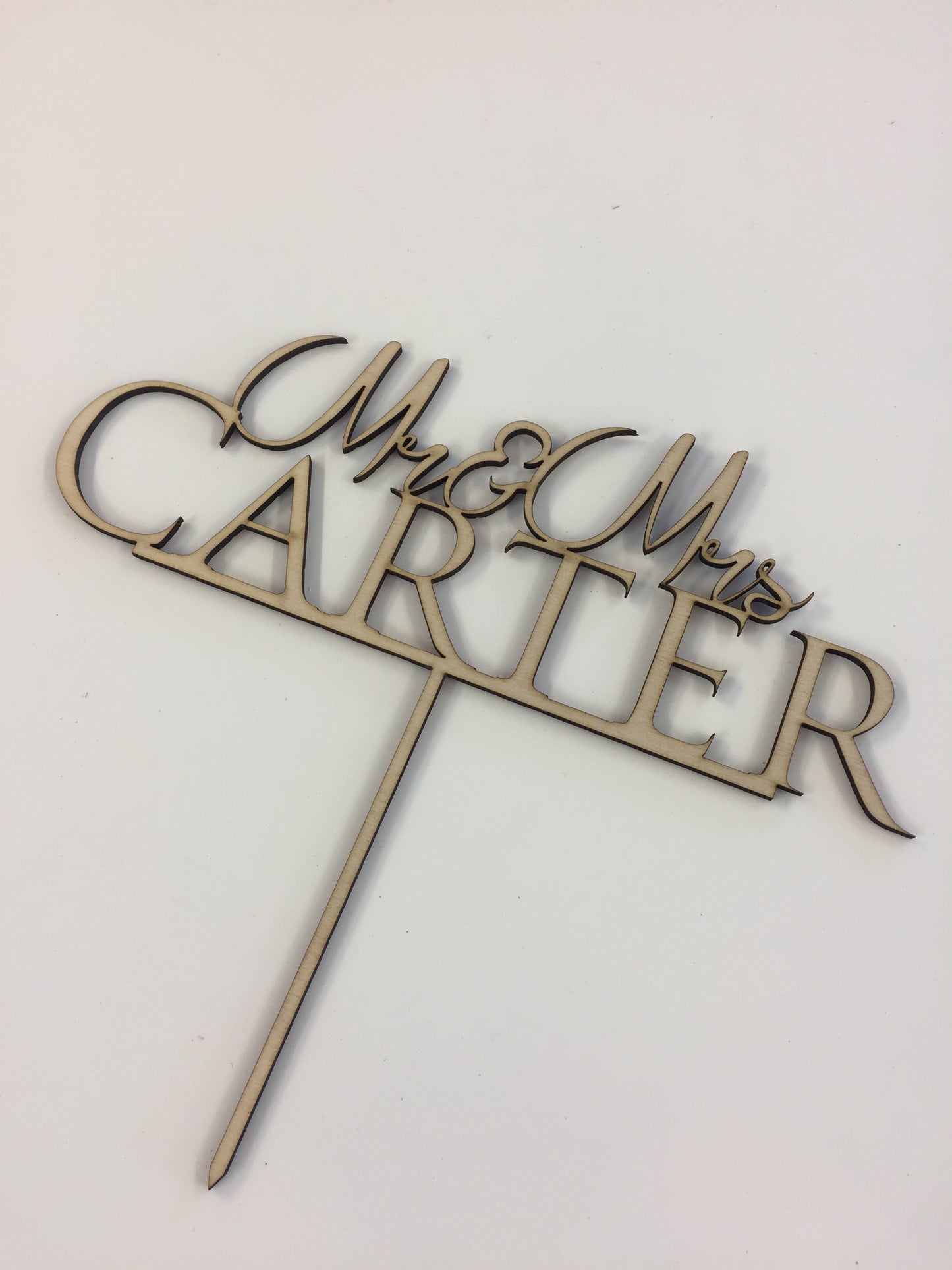 Mr & Mrs Cake Topper